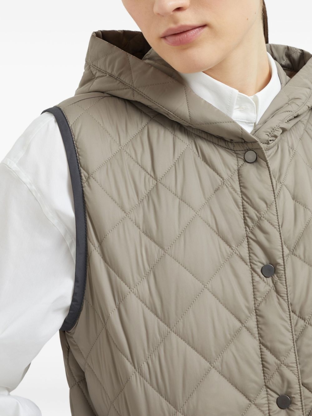 quilted gilet - 5