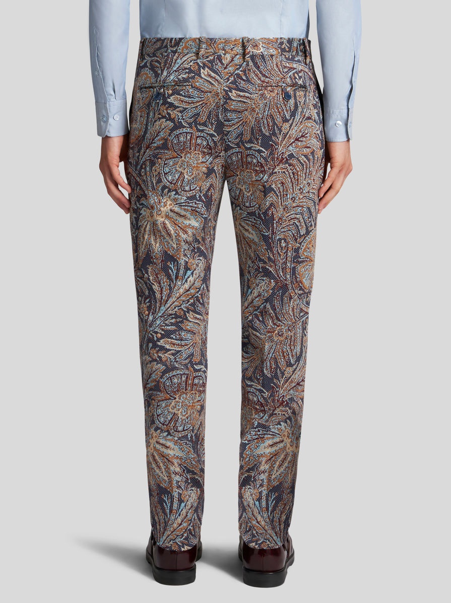 JERSEY JACQUARD TROUSERS - 4
