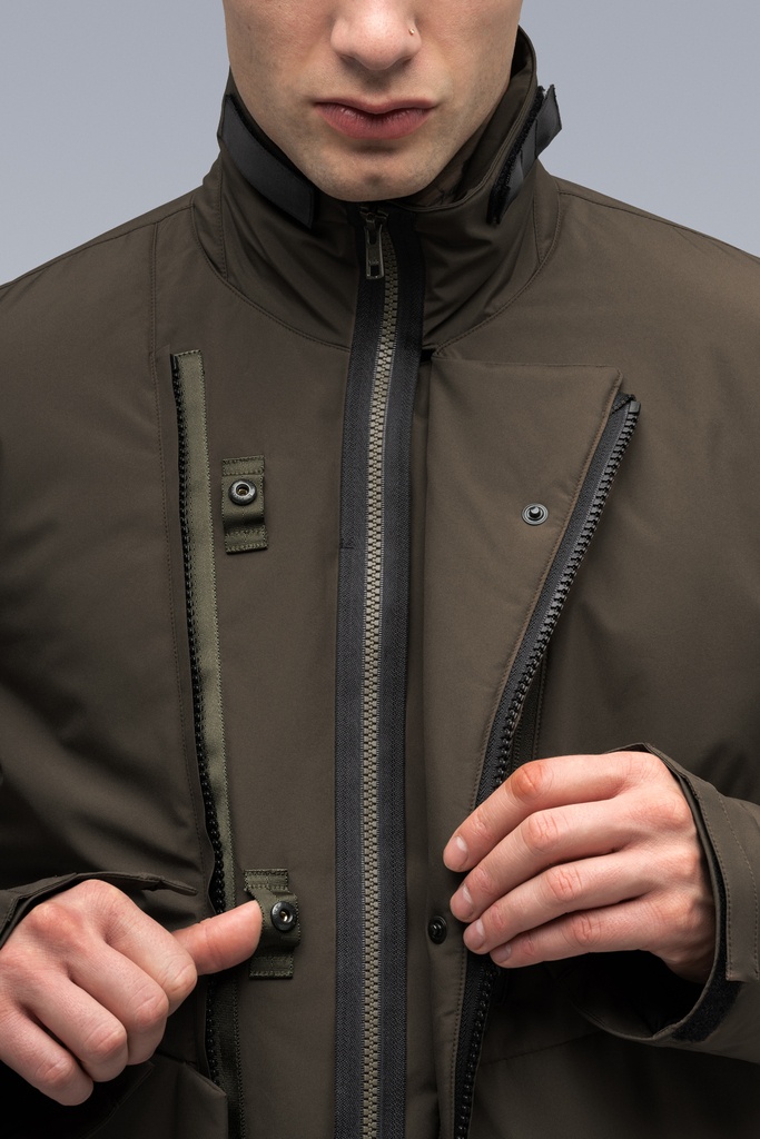 J68-PL 2L Gore-Tex Infinium™ Windstopper® Rider Jacket RAF GREEN ] with NG5-PU, LA6B-AD, P31A-DS - 22