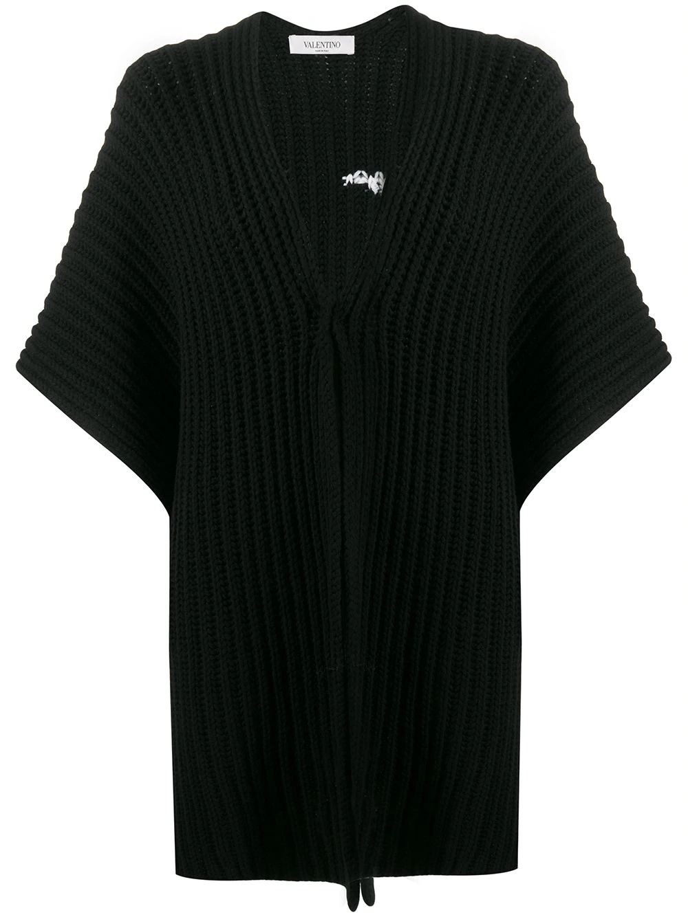 VLOGO knitted poncho - 1