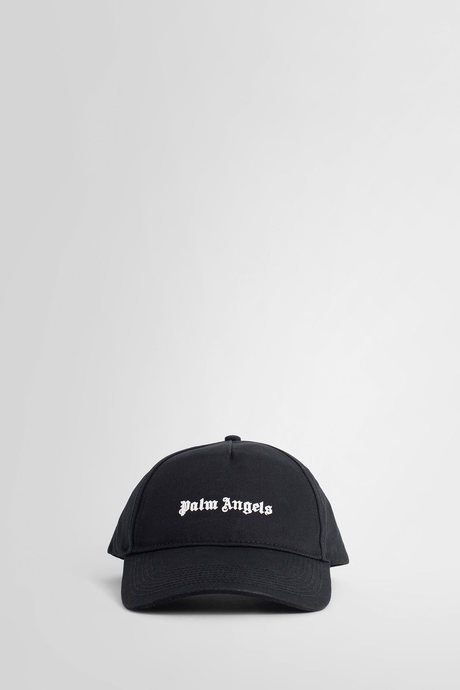 Palm angels men's black logo cap - 1