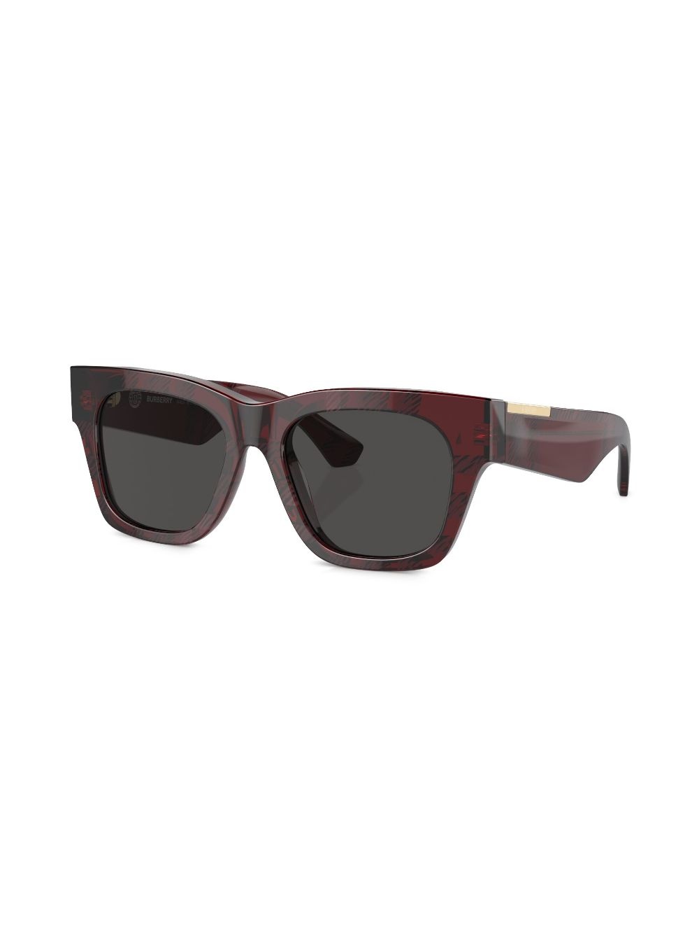 checkered wayfarer-frame sunglasses - 2