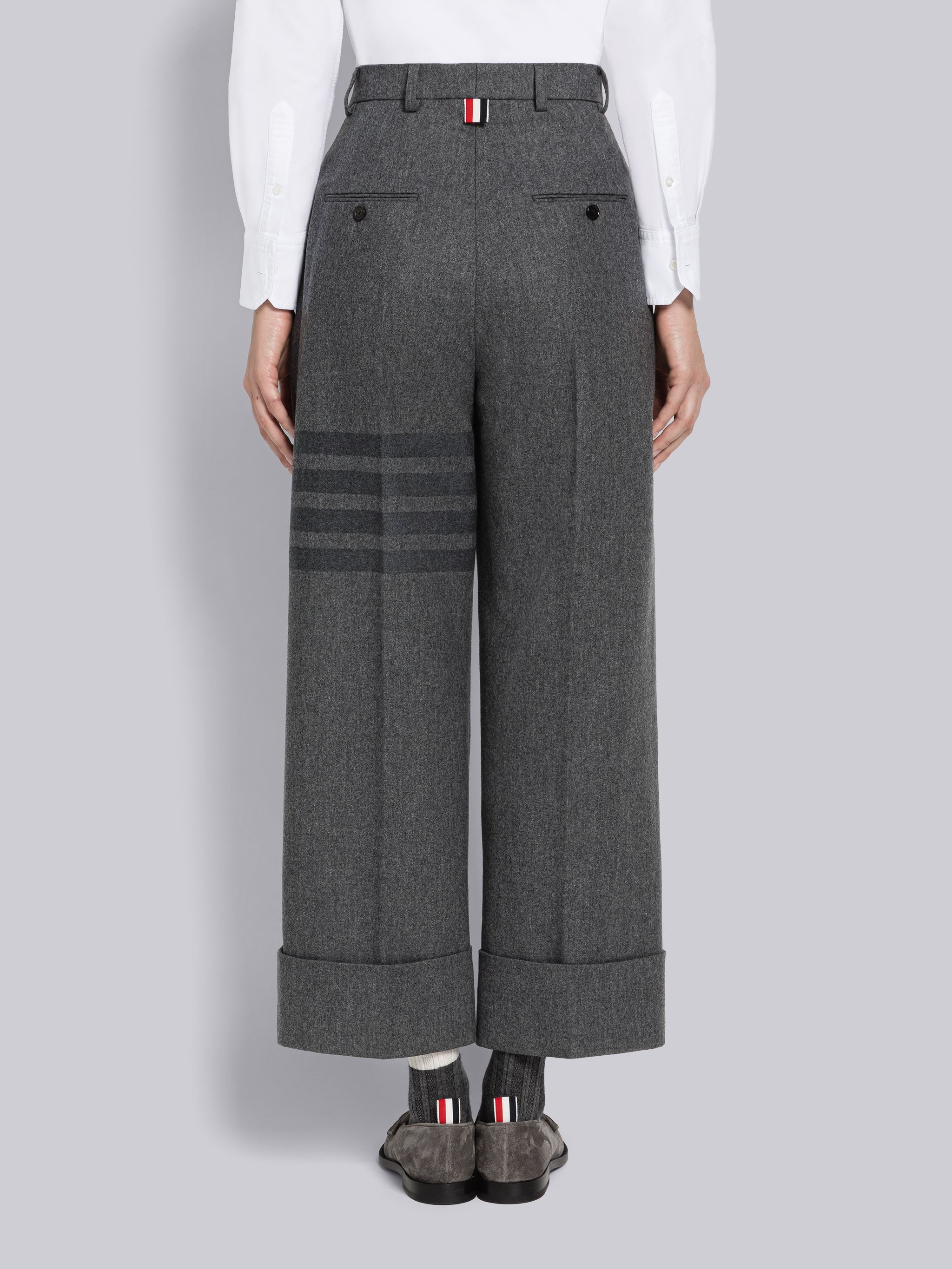 Flannel 4-Bar Straight Leg Trouser - 3