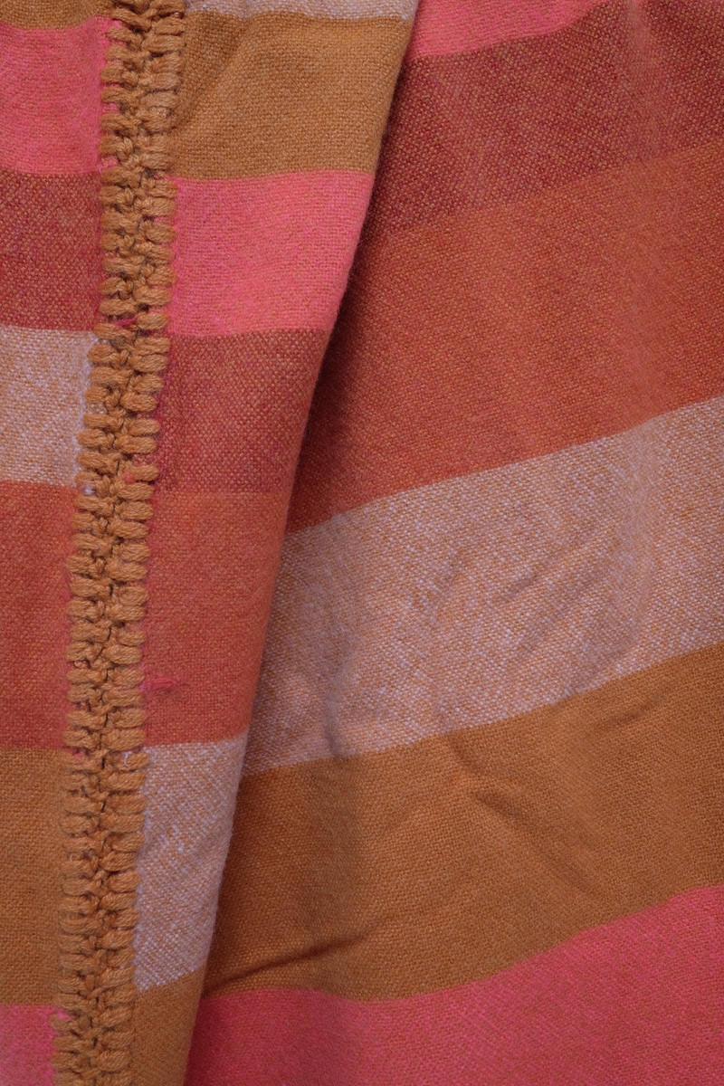 The Elder Statesman BLOCK STRIPE WOVEN THROW outlook