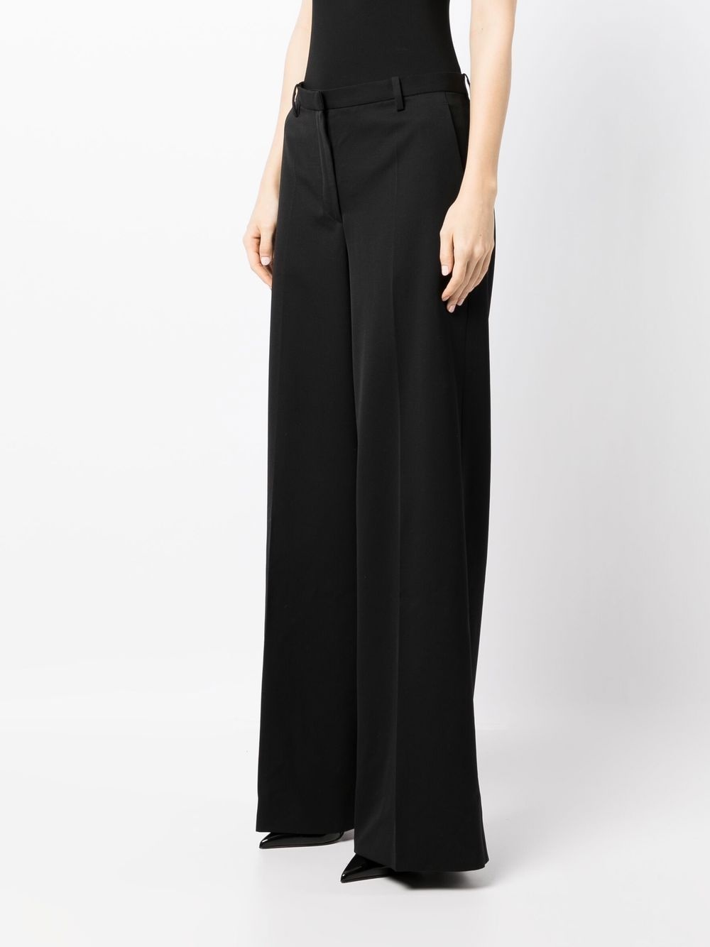high-waisted wide-leg trousers - 3