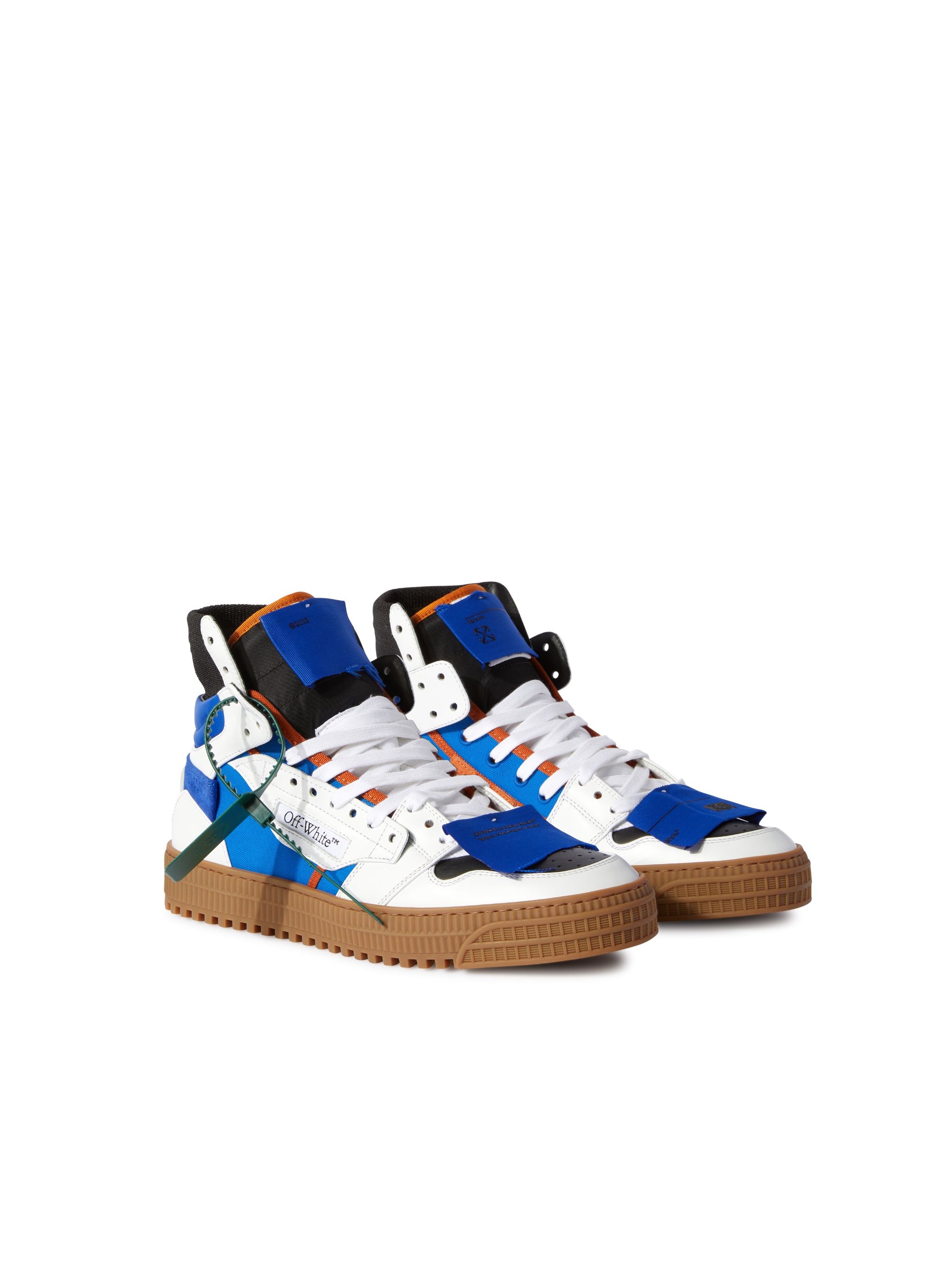 3.0 Off Court Calf Leather Blue Fluo Wh - 2