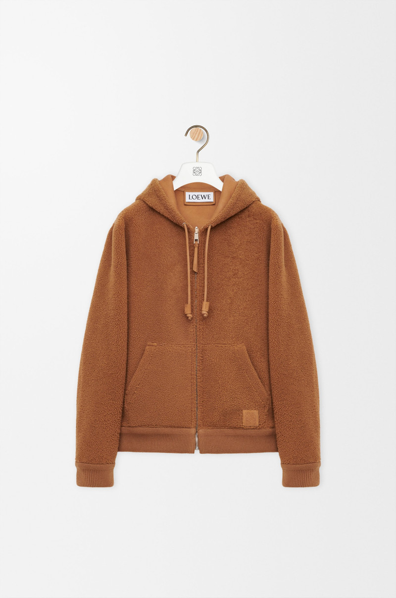 Loewe Hooded jacket in shearling outlook