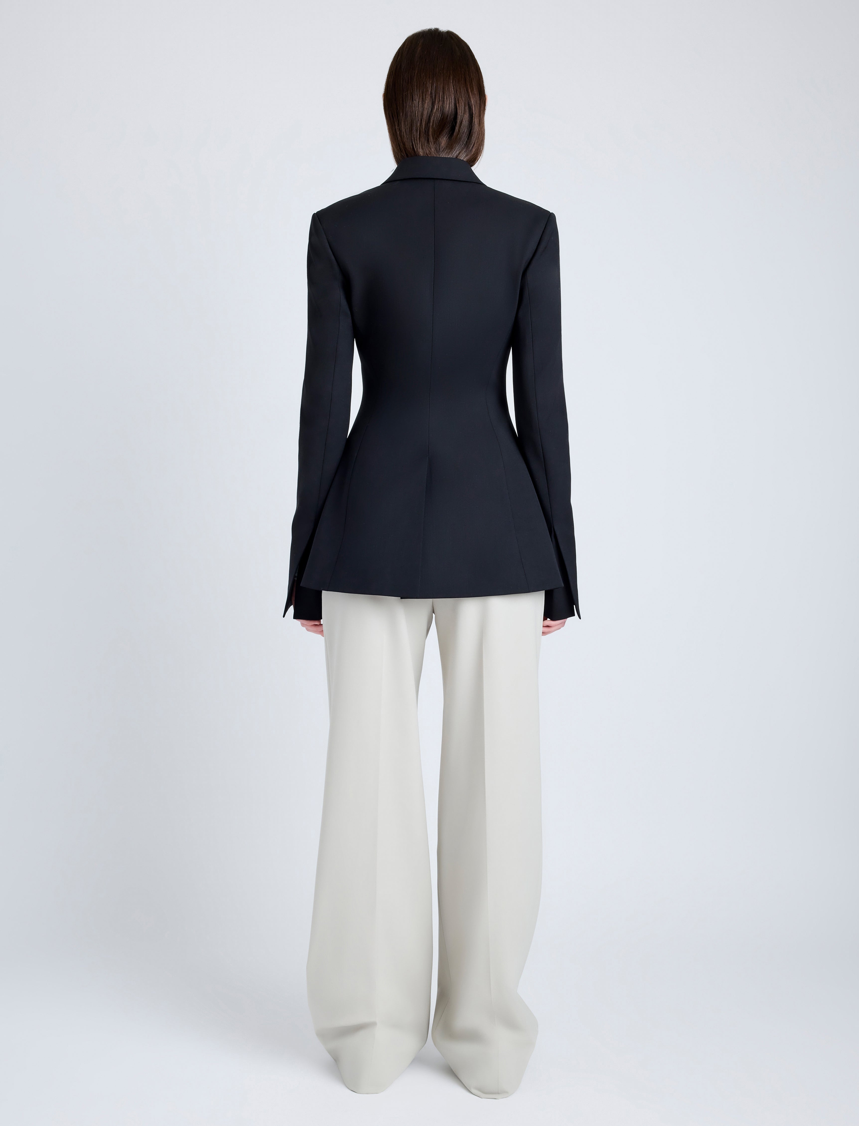 Lark Blazer in Wool Gabardine Suiting - 5