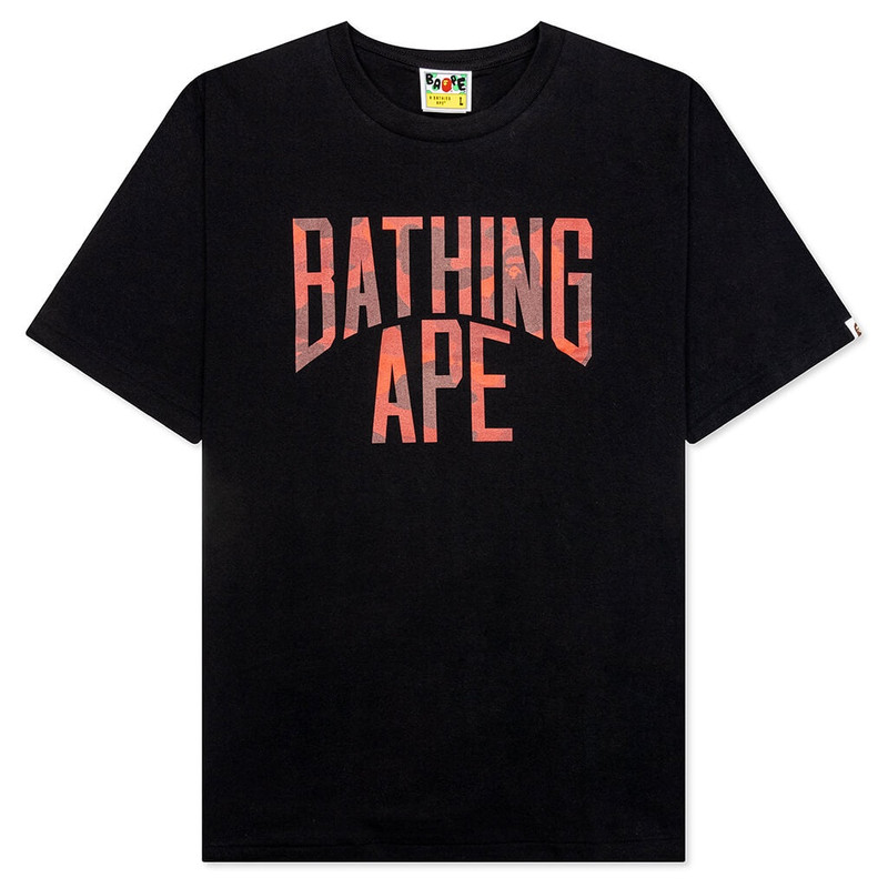 COLOR CAMO BATHING APE TEE - BLACK - 1