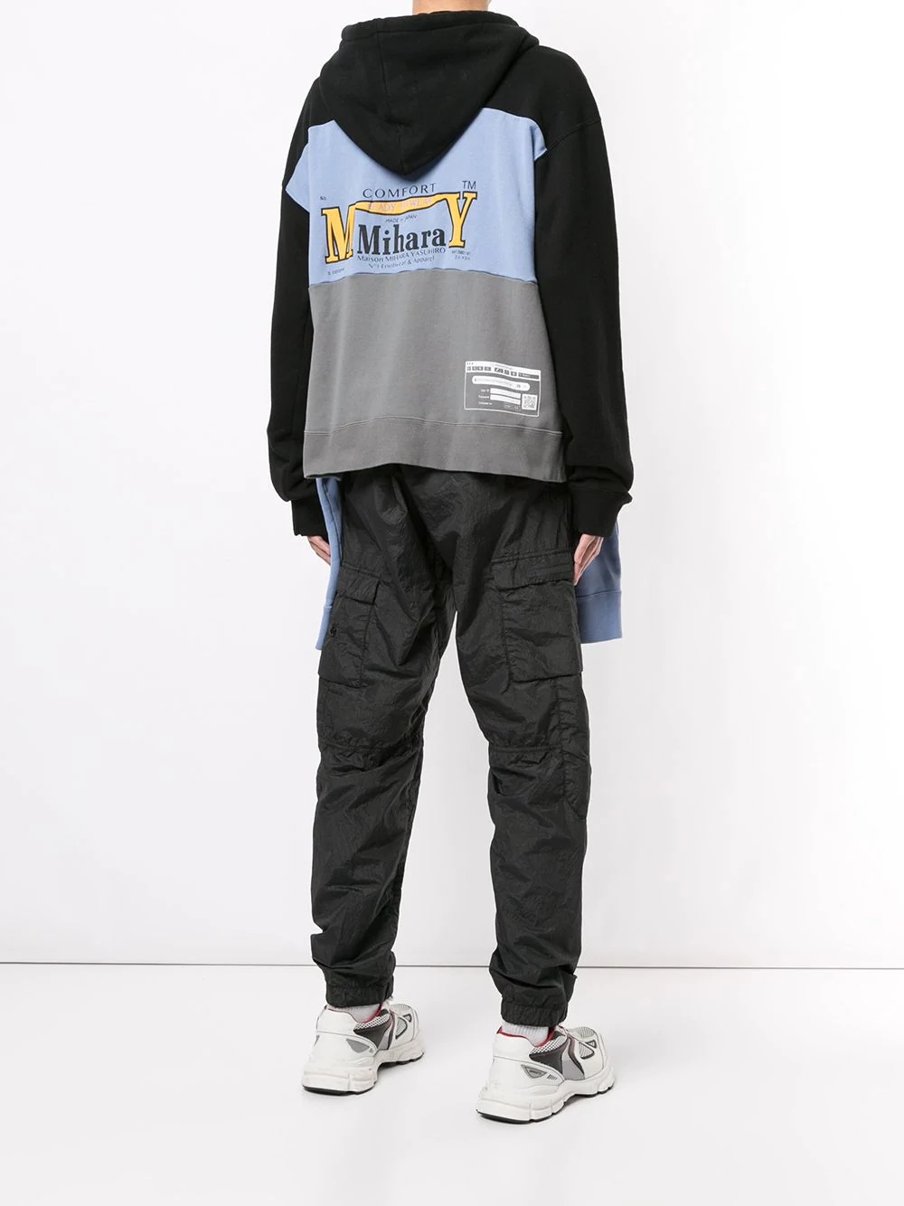 Border Docking contrast-panel hoodie - 4