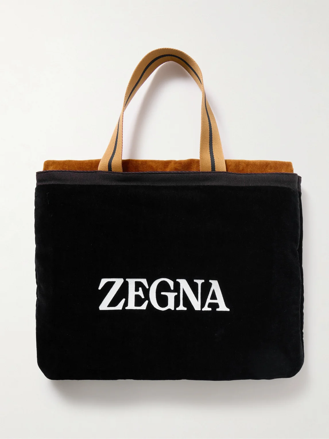 Logo-Embroidered Cotton-Terry Beach Towel Tote Bag - 1