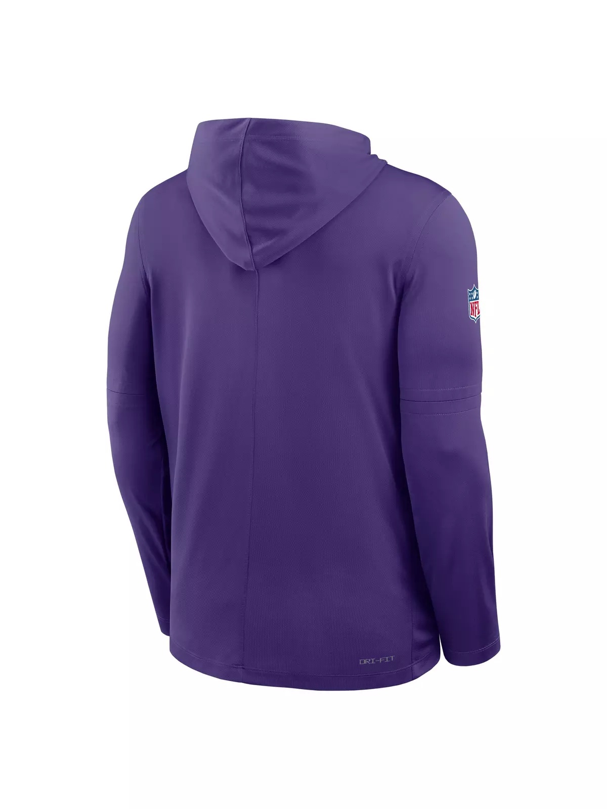 Minnesota Vikings Long Sleeve Hoodie Tee-Purple - 2