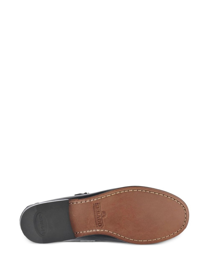 buckle-strap whipstitch ballet flats 5