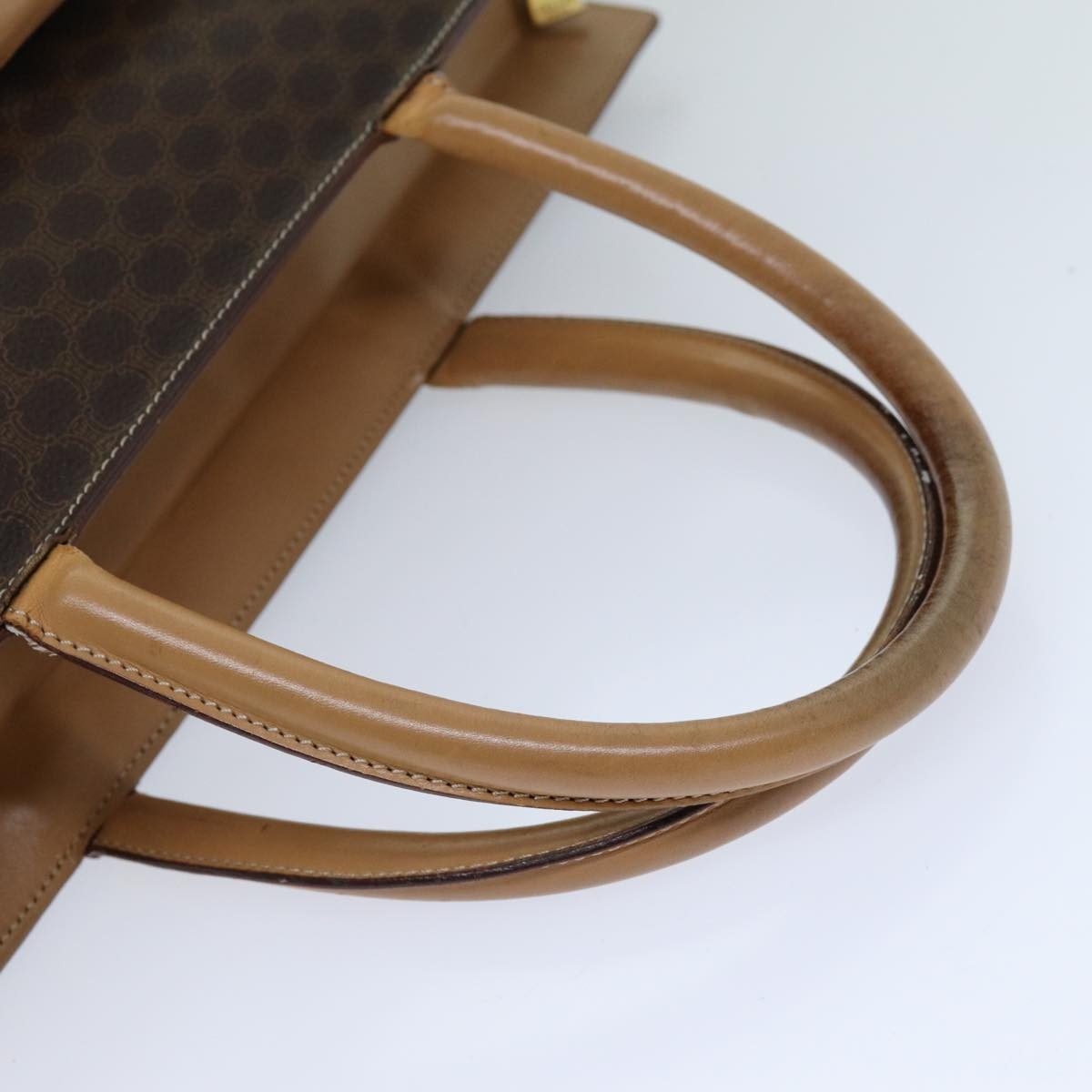 CELINE Macadam Canvas Tote Bag Pvc Brown - 7
