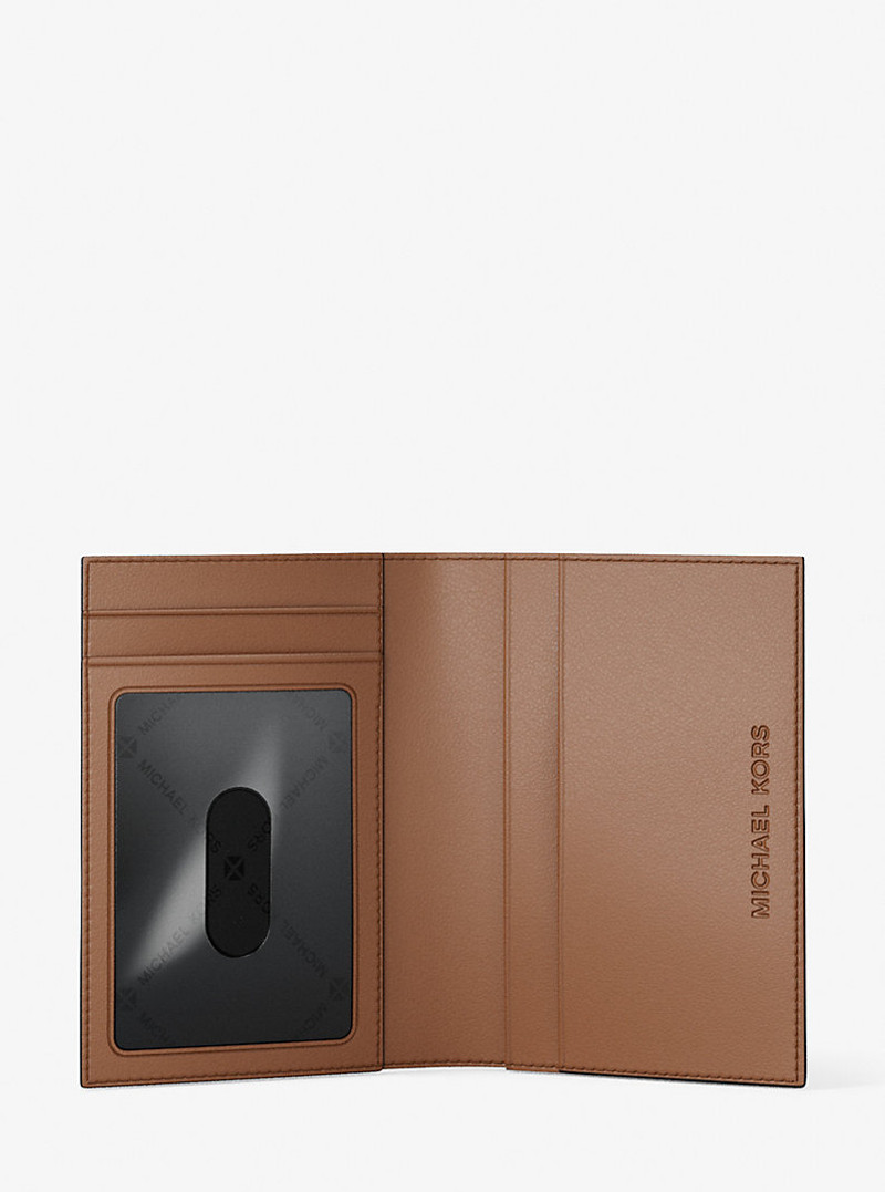 MICHAEL KORS Hudson Pebbled Leather Folio Card Case outlook