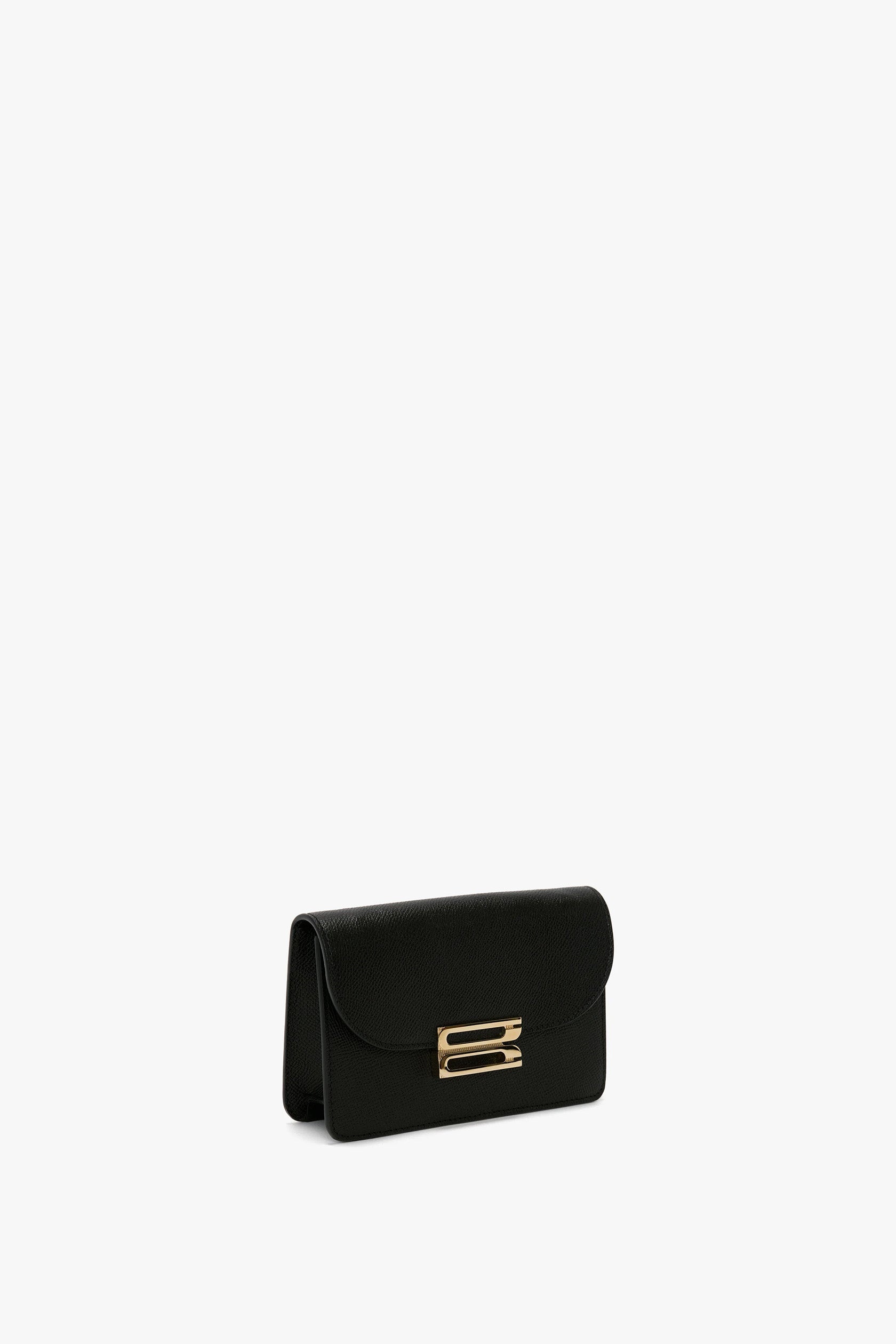 Nano Dorian Wristlet In Black Grained Leather - 3