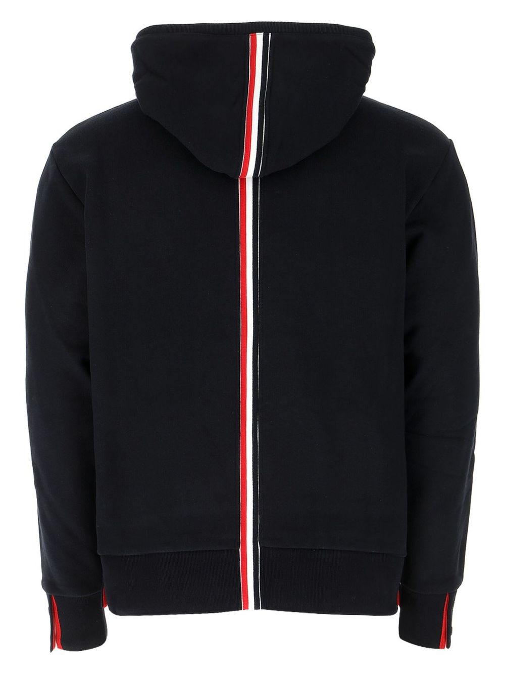 Center-Back Stripe Loopback Hoodie - 2