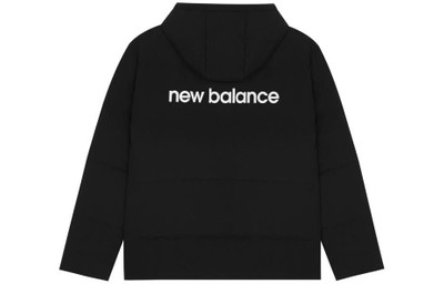 New Balance New Balance Logo Print Down Jacket 'Black White' AMJ23343-BK outlook