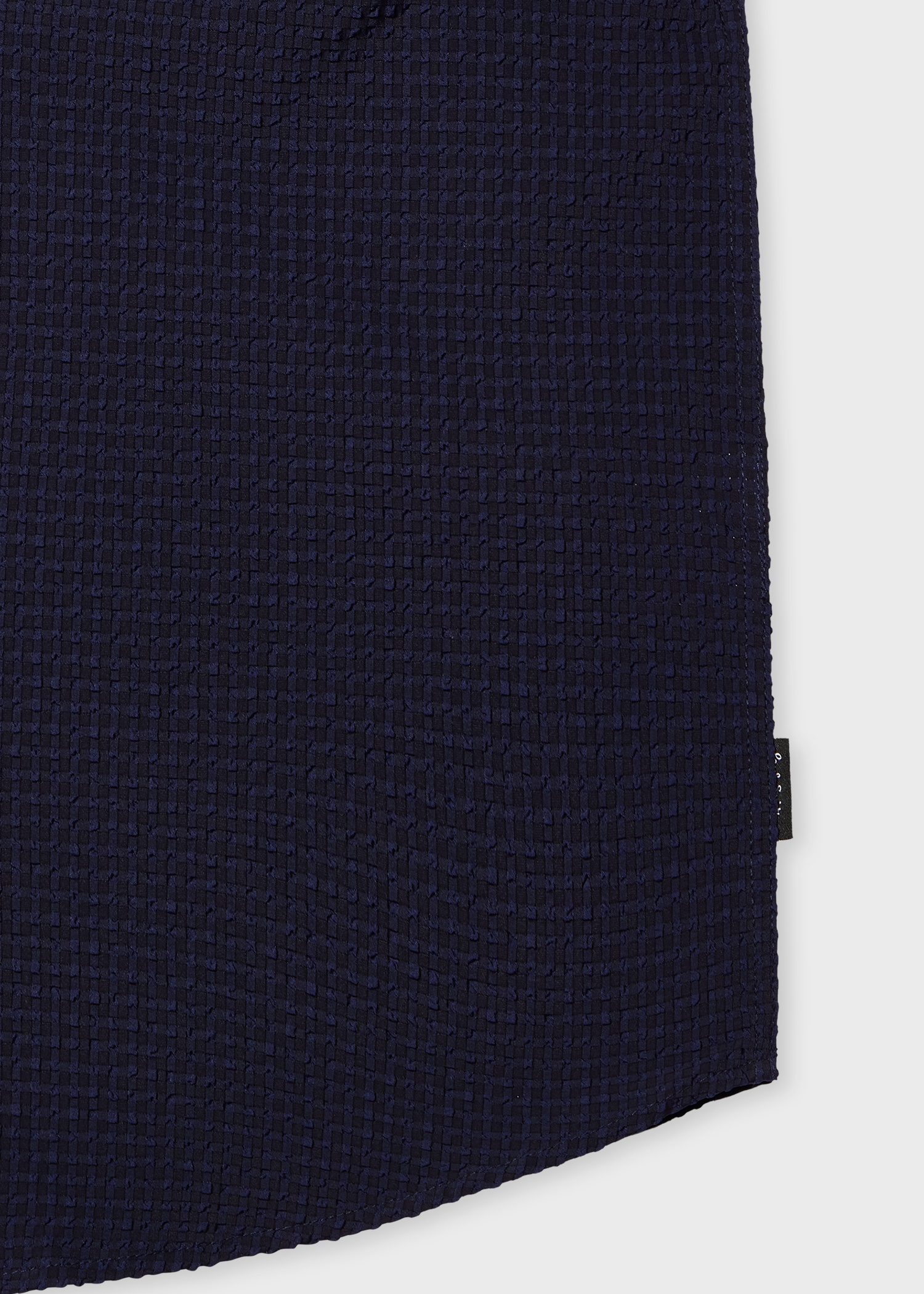 Navy Seersucker Short-Sleeve Shirt - 3