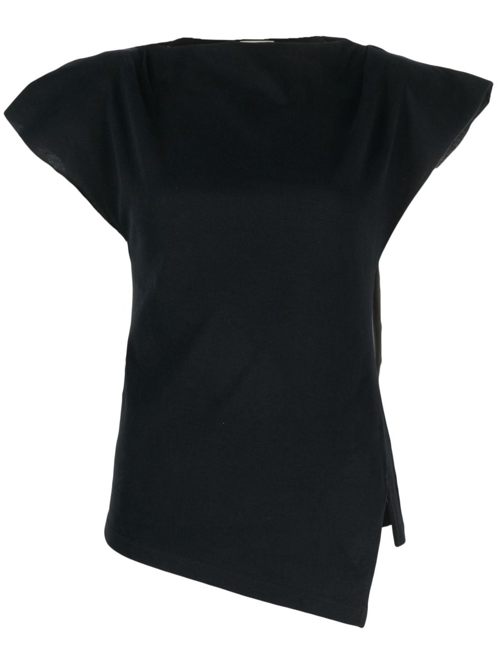 Sebani padded asymmetric T-shirt - 1