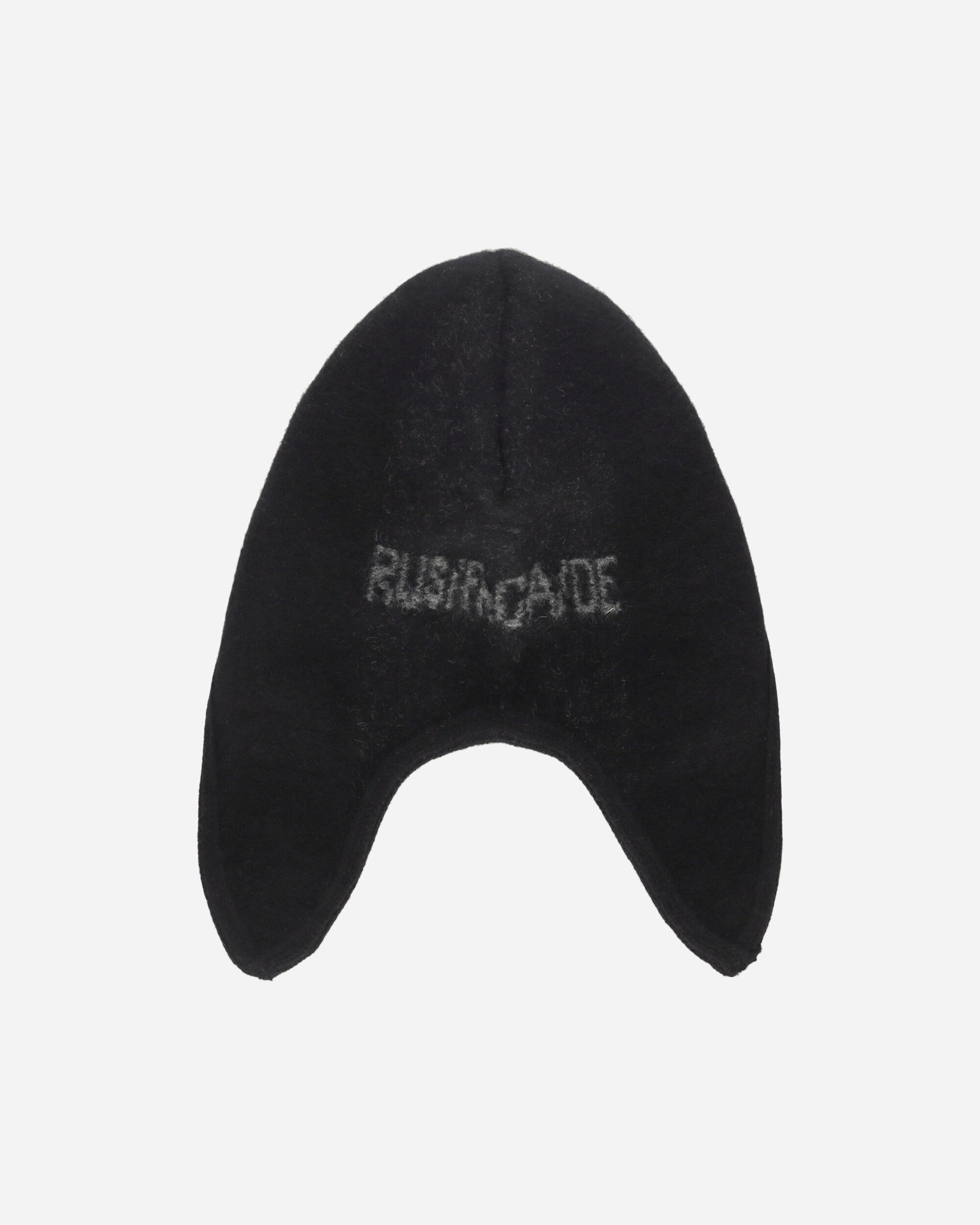 Knitted Logo Helmet Hat Black - 3