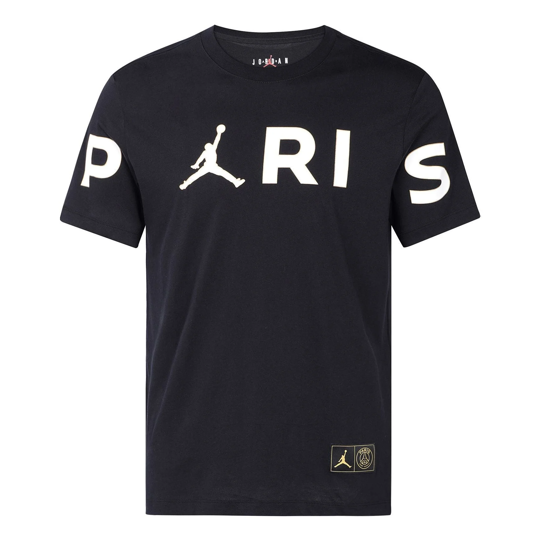 Air Jordan Wordmark Paris Saint-Germain Large logo Printing Casual Sports Black CK9786-010 - 1