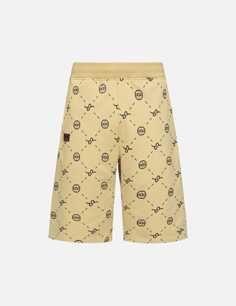 MONOGRAM PRINT SWEAT SHORTS 1