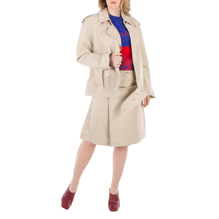 Burberry Double-Breasted Canvas Trench Jacket - 4
