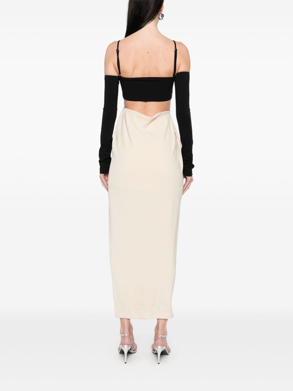 bandeau draped maxi dresss - 4