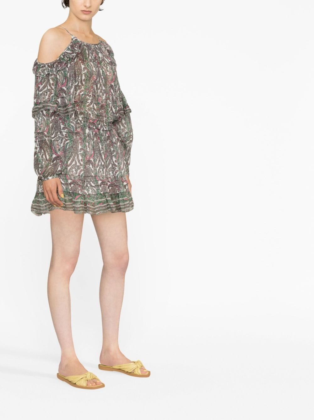 Gabinia printed off-shoulder dress - 3