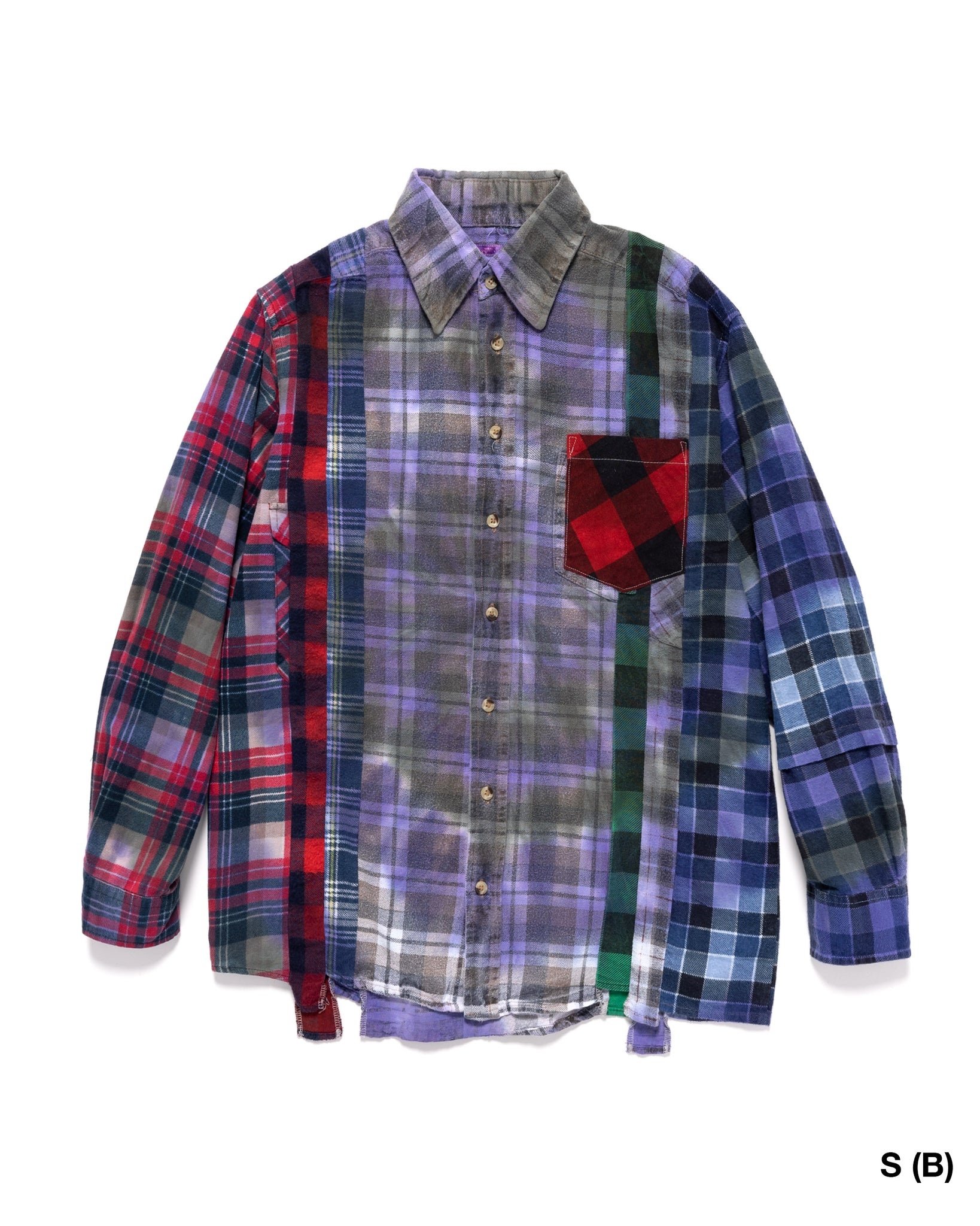 FLANNEL SHIRT -> 7 CUTS SHIRT / TIE DYE ASSORTED - 6