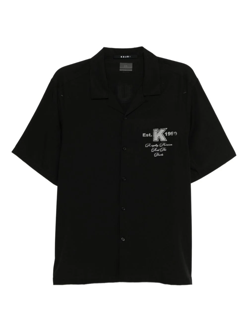 rose-print resort shirt - 1