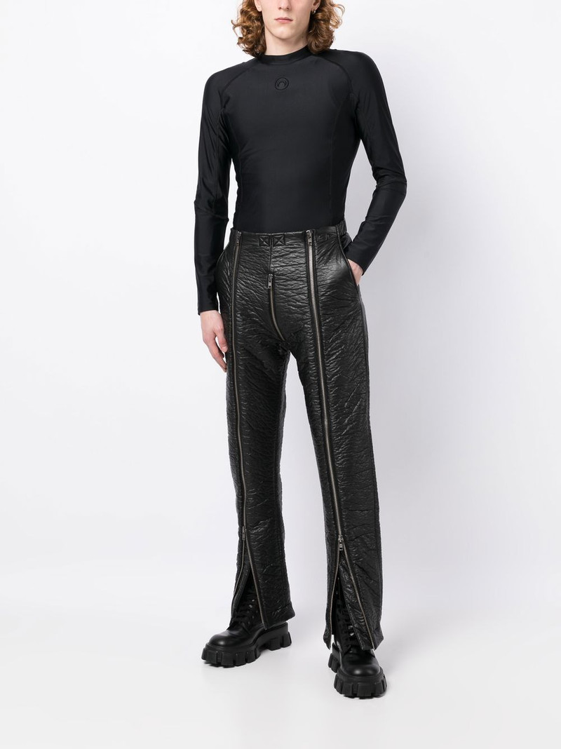 Walter Van Beirendonck zip-up straight-leg trousers outlook