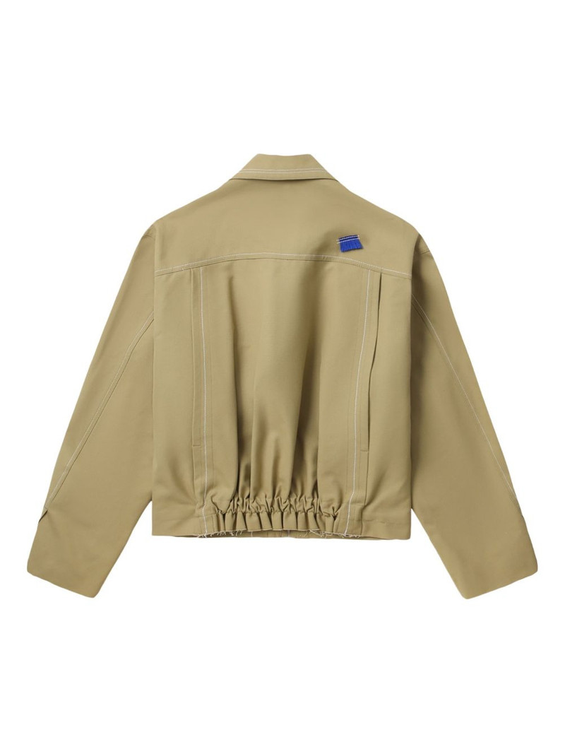 contrast-stitch zip-up jacket 6