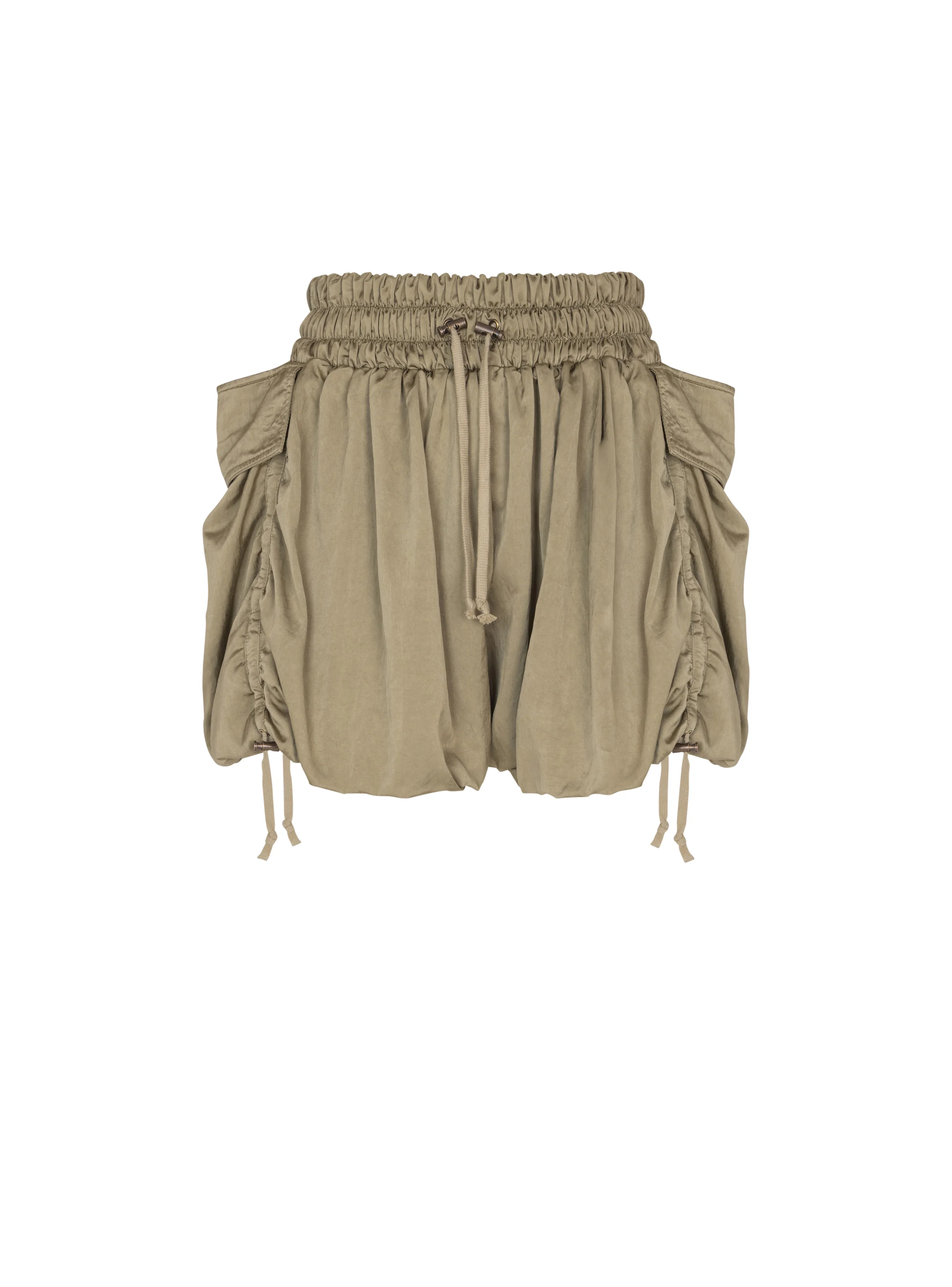 Viscose twill shorts - 1