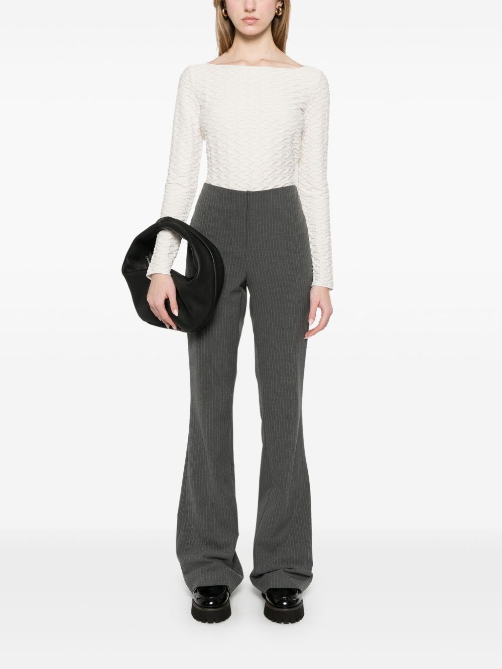 Jacquard boat-neck top - 4