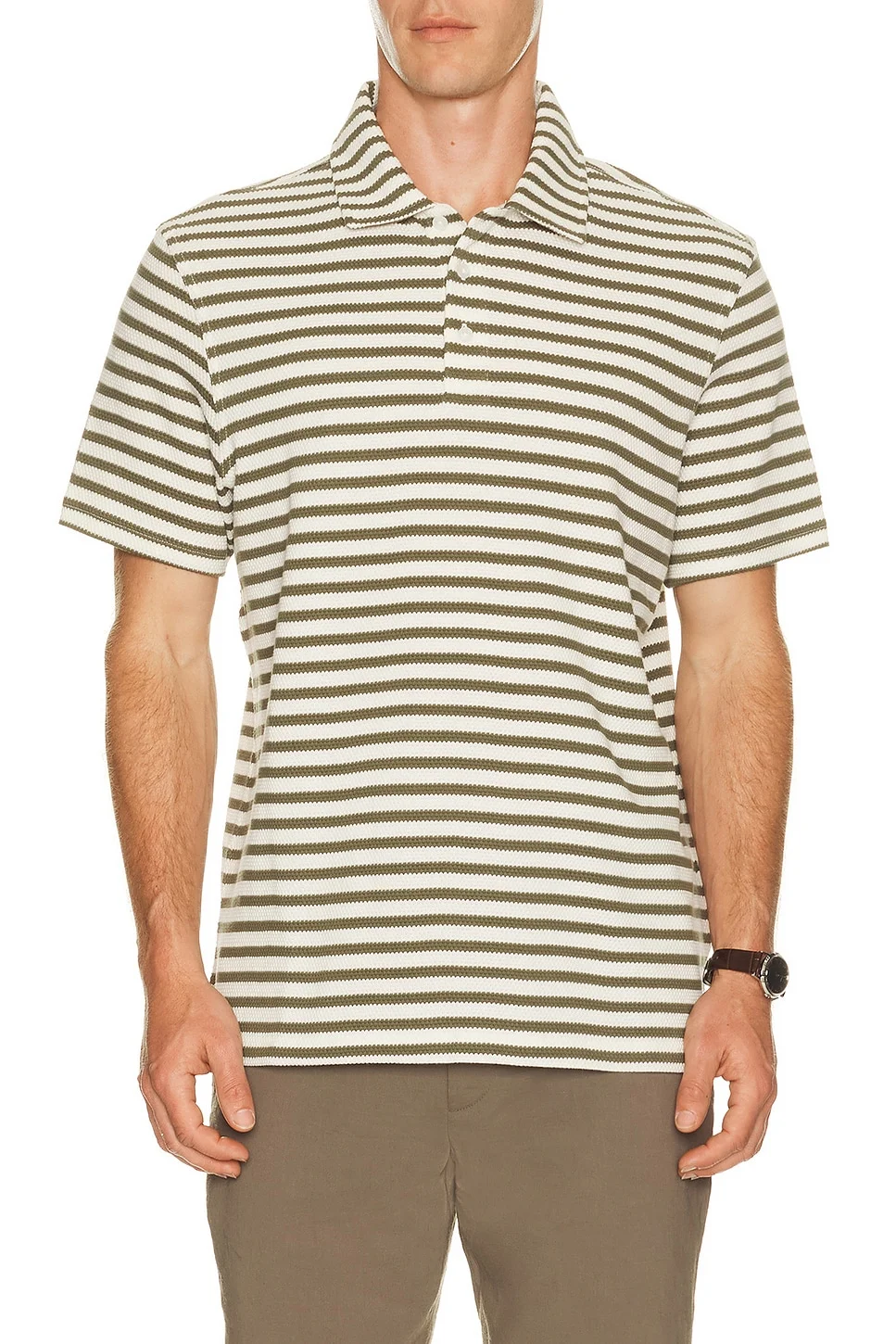 Farlam Striped Tailored Polo - 1