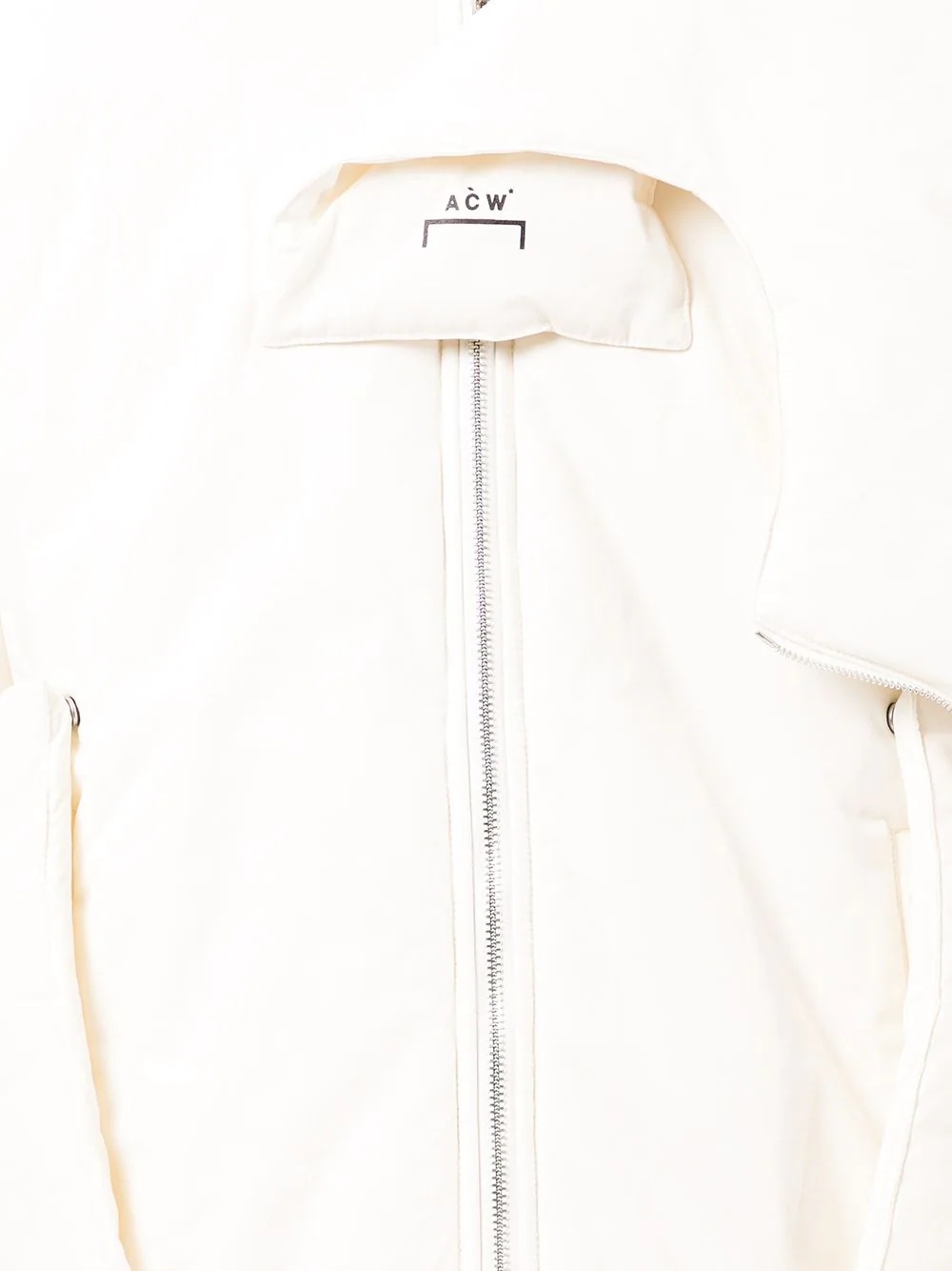 logo zipped hooded jacket - 5