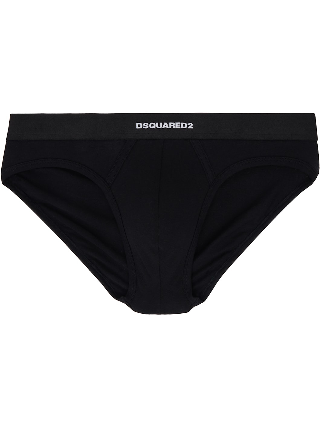 Two-Pack Black & White Stretch Cotton Briefs - 4