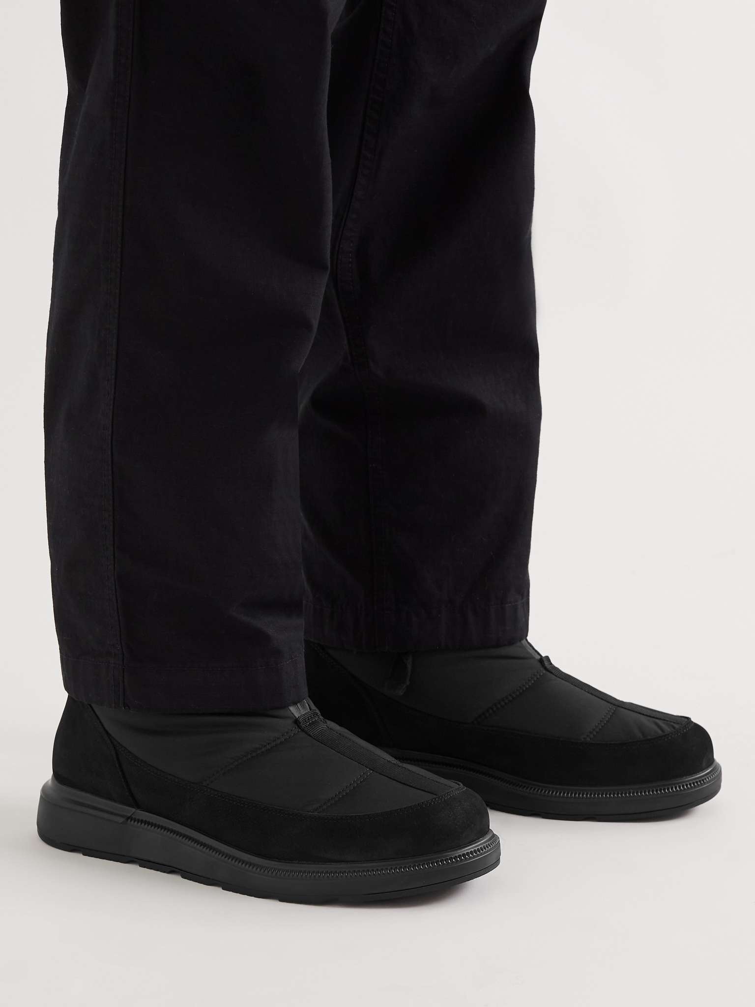 Crofton Nubuck-Trimmed Quilted Shell Boots - 3