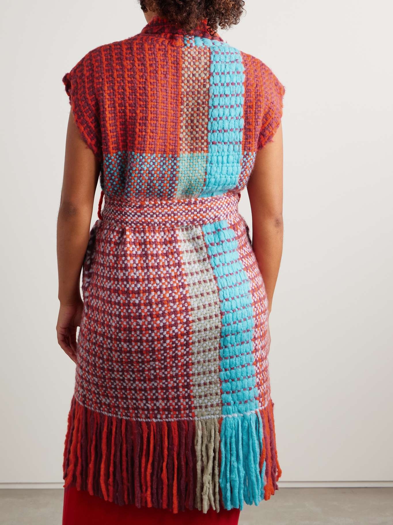 Teagan fringed cashmere vest - 4