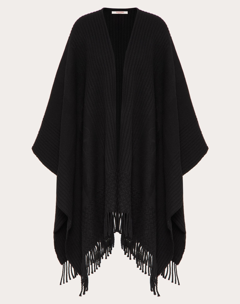 VLOGO 신호 CASHMERE PONCHO - 1