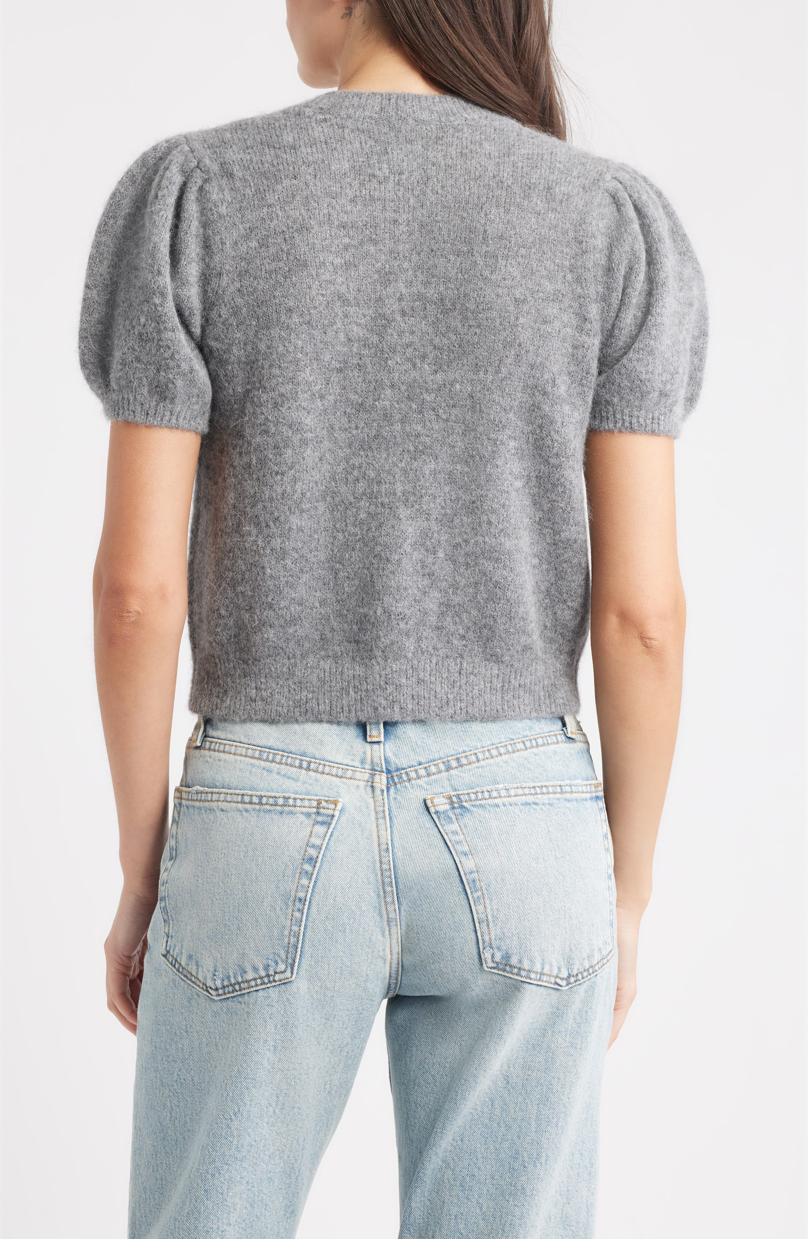 DÔEN Anisa Cardigan in Dark Heather Grey at Nordstrom - 2