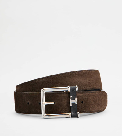 Tod's REVERSIBLE BELT IN LEATHER - BROWN, BLACK outlook