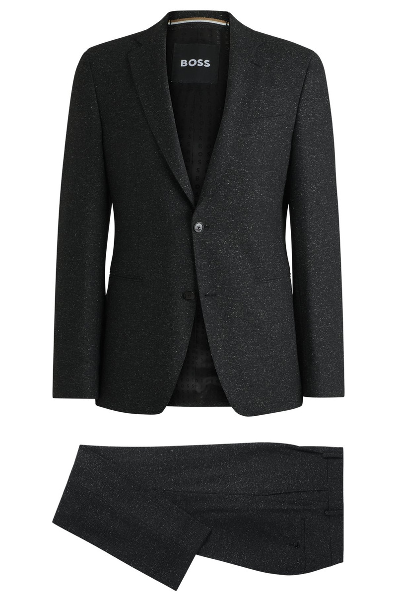 SLIM-FIT SUIT IN A MICRO-PATTERNED WOOL BLEND 8