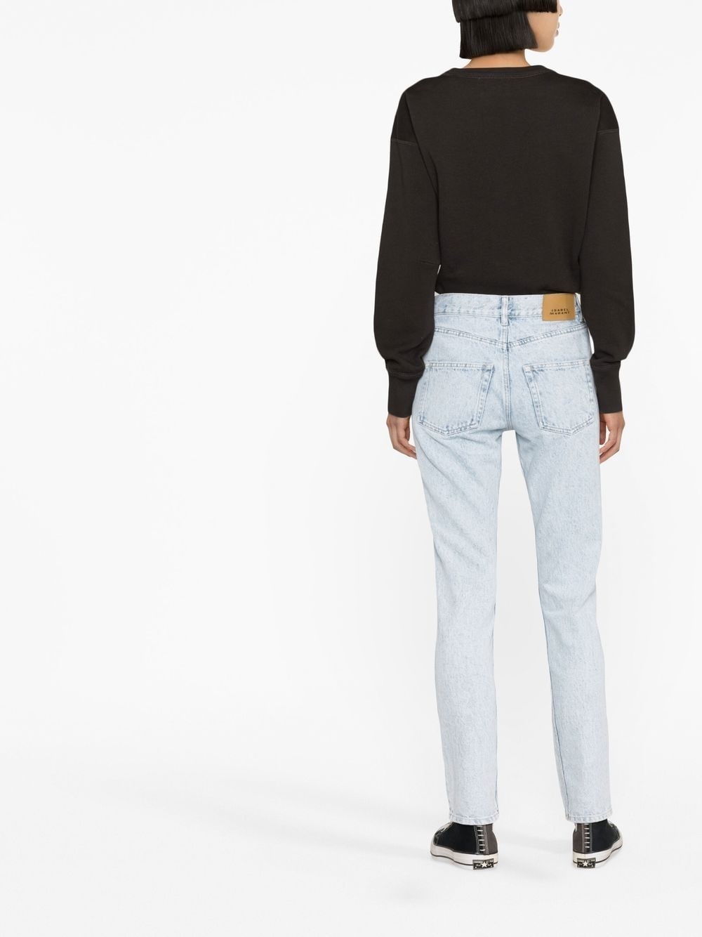 mid-rise straight-leg jeans - 3