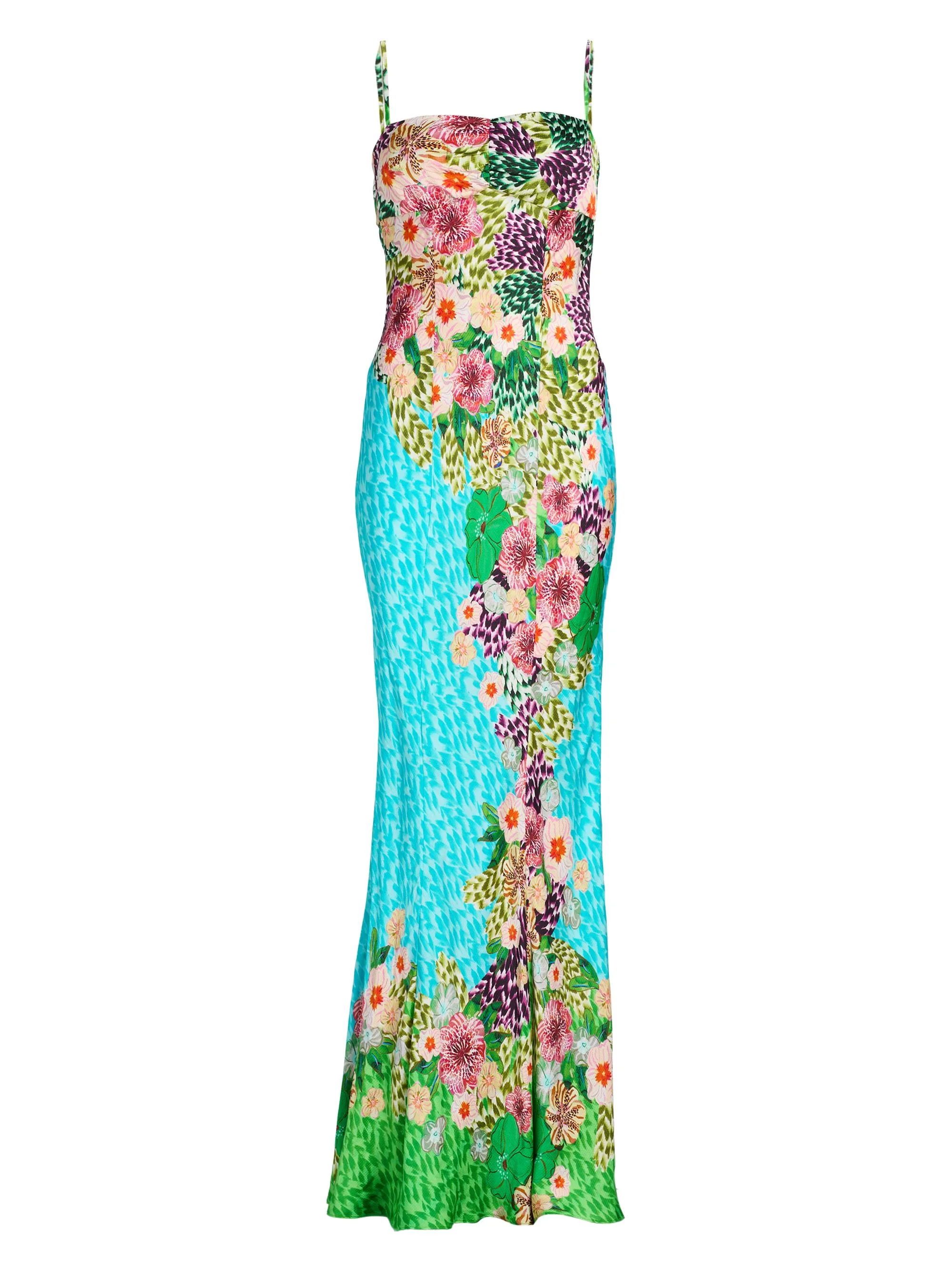 Women's Renee Printed Maxi Dress - Plumeria Trellis Plmt - 1