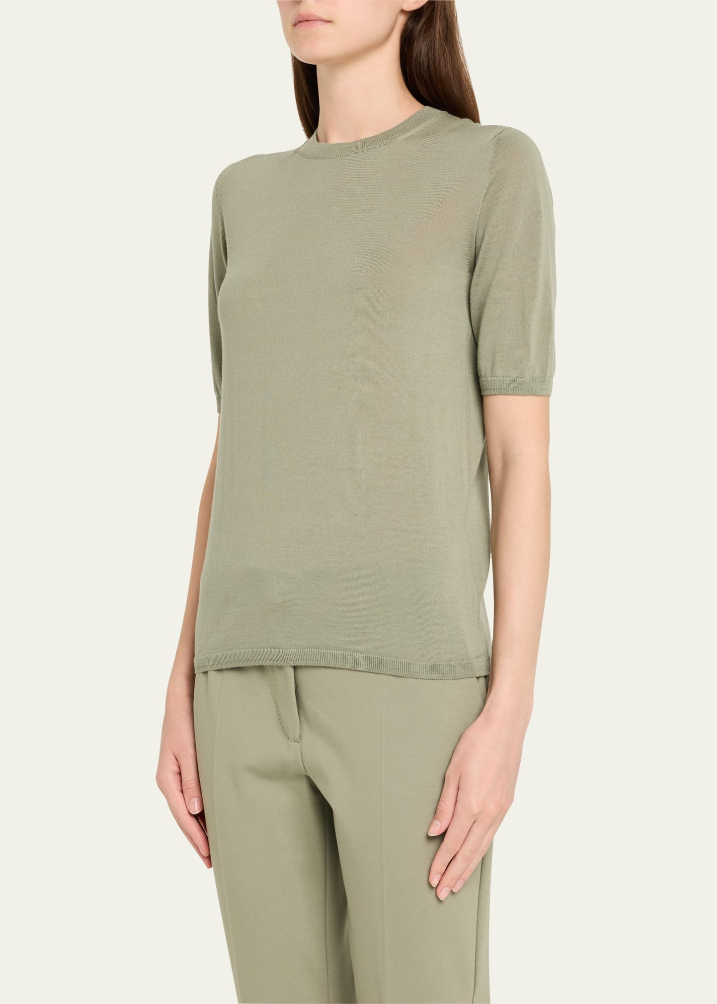 Gerico Short-Sleeve Fine-Knit Sweater - 4