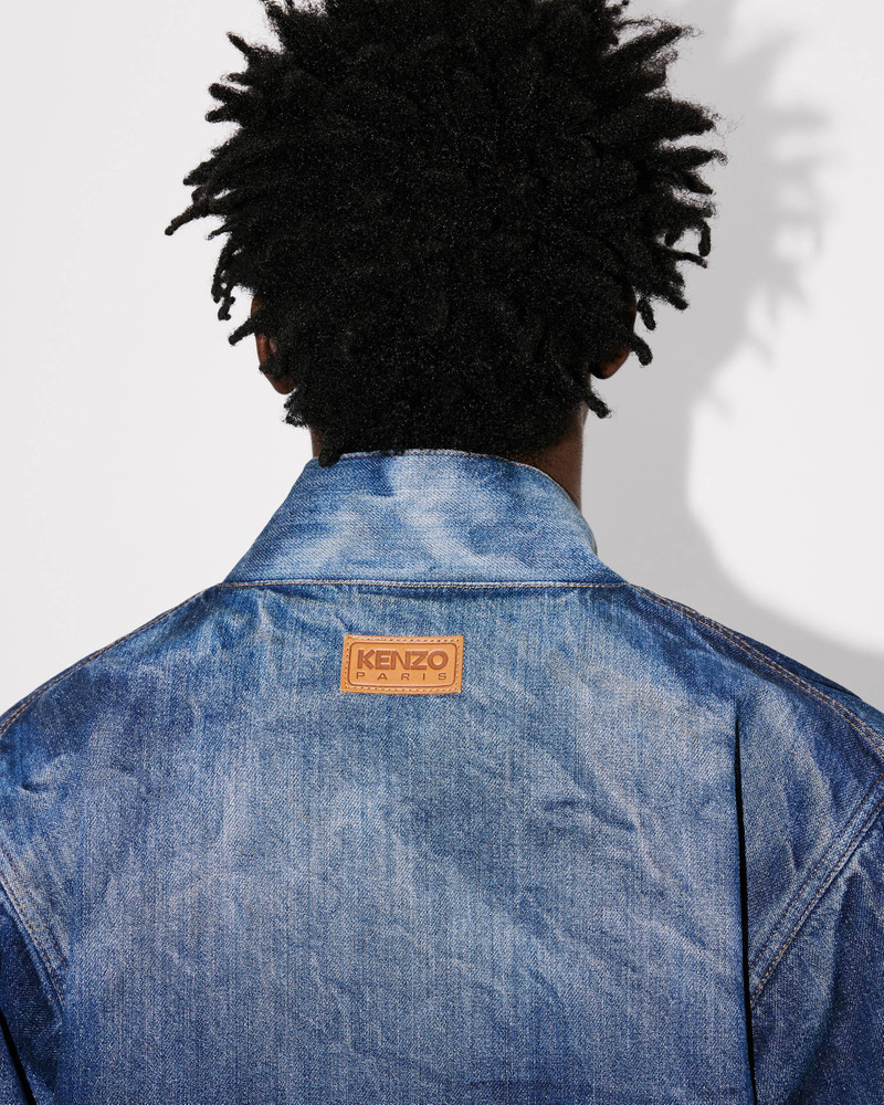 Kimono jacket in Japanese denim 7