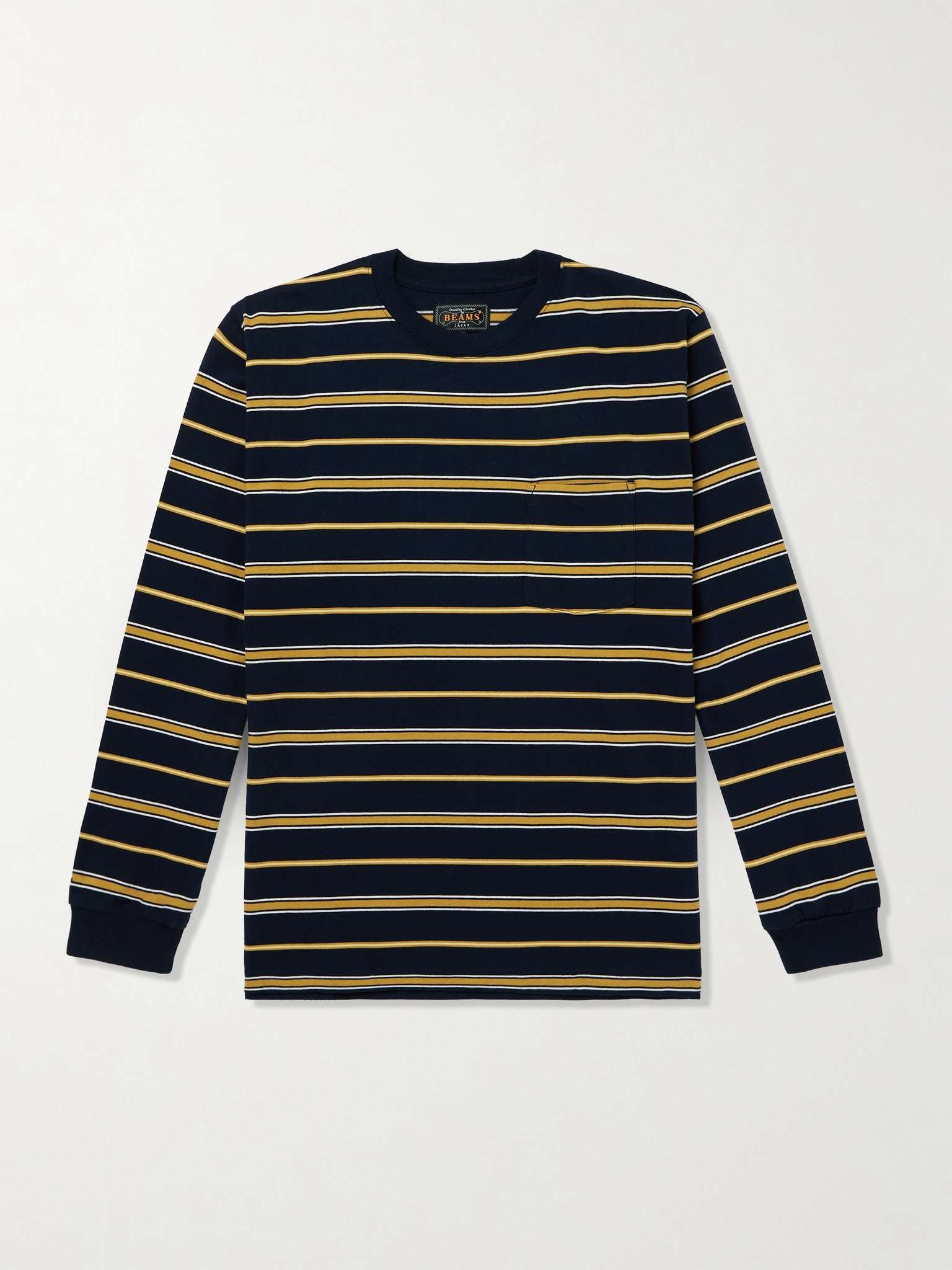 Striped Cotton-Jersey T-Shirt - 1